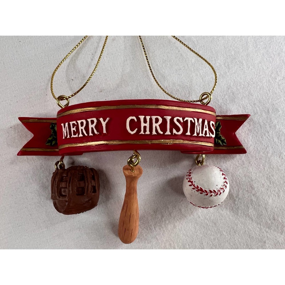 Baseball Christmas Ornament Bat Ball Glove - Picture 3 of 8